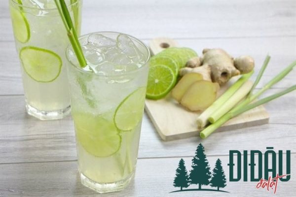 nước gừng chanh sả
