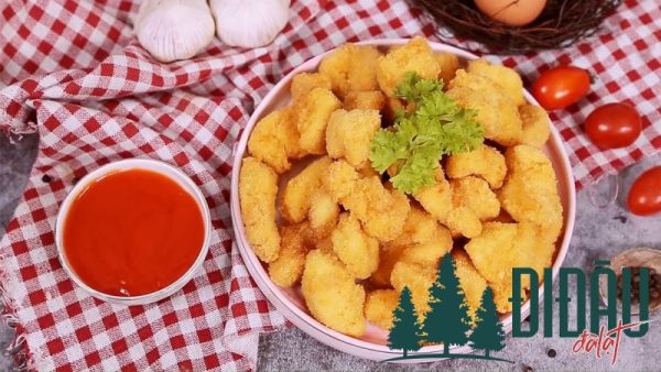 Ức gà chiên bơ 