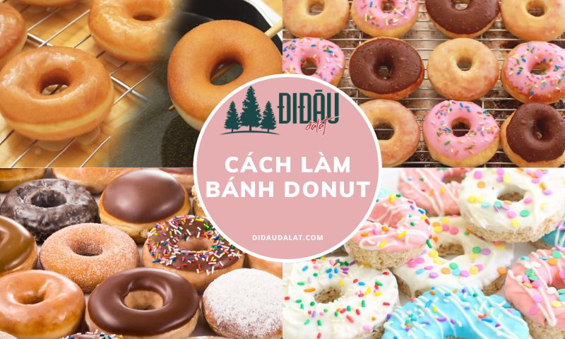 Cách làm bánh donut socola, phủ đường… bông mềm thơm ngon khó cưỡng