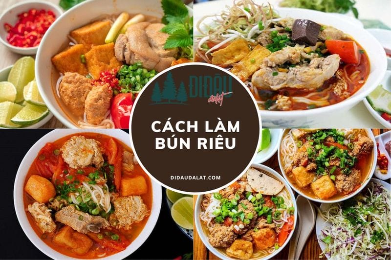 Cách làm bún riêu ngon nhất đúng chuẩn miền Bắc & miền Nam