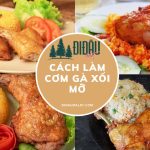 cơm gà xối mỡ