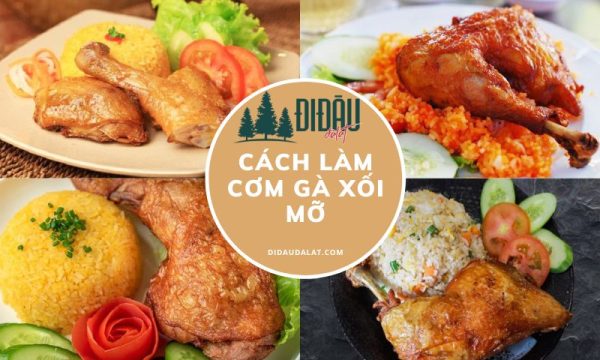 cơm gà xối mỡ