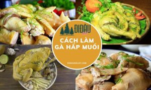 gà hấp muối