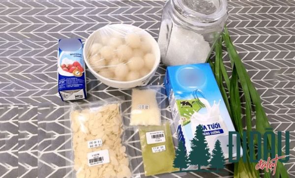 Nguyên liệu nấu chè khúc bạch