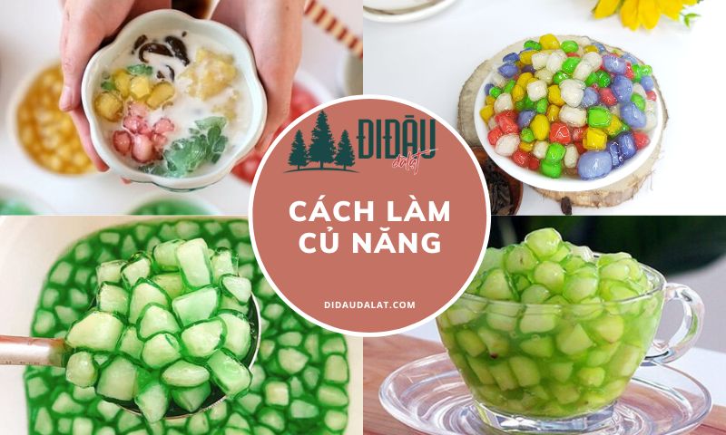 Cách làm củ năng nhiều màu sắc ngọt mát, giòn dai đã miệng tại nhà