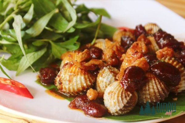 Sò huyết rang me